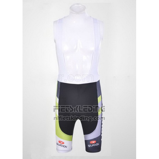 2011 Fietskleding Liquigas Cannondale Zwart en Groen Korte Mouwen en Koersbroek